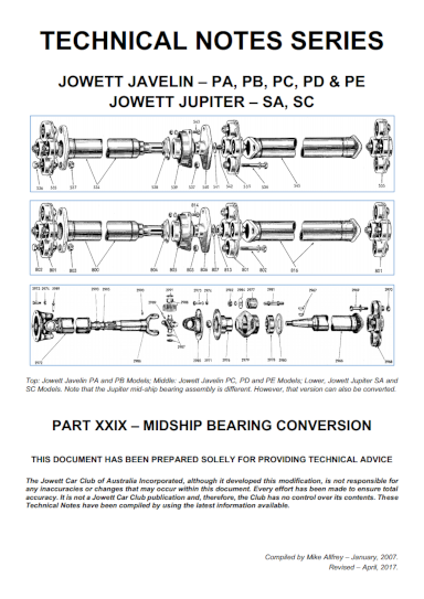 Part29 Midship Bearing Conversion