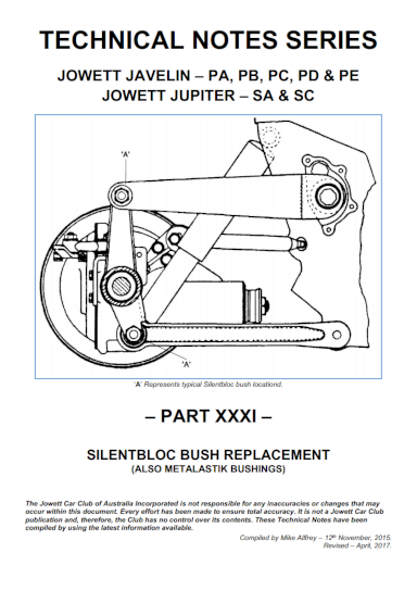 Part 31 Silentbloc Bush Replacement