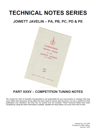 Part 35 Competition Tuning Notes