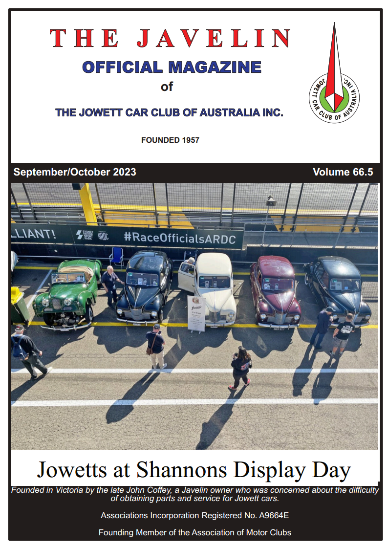 The Javelin Magazine Vol 66.5
Sep - Oct 2023
