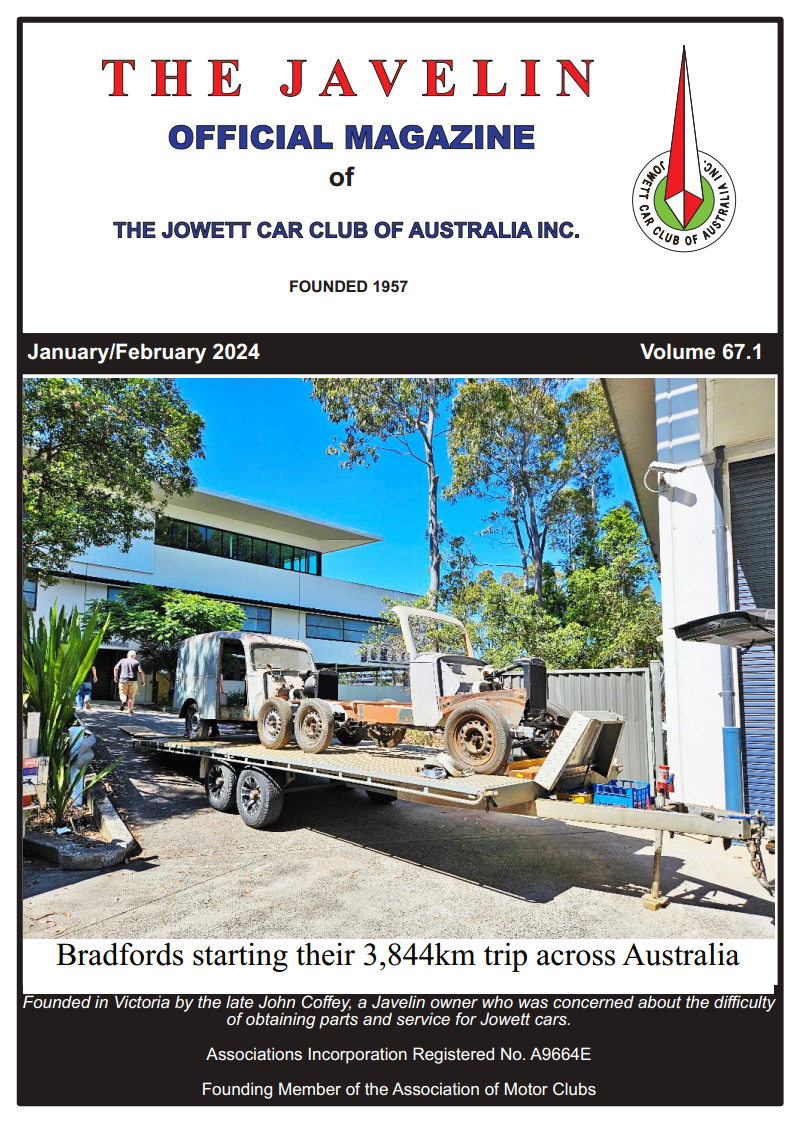 The Javelin Magazine Vol 67.1
Jan Feb 2024